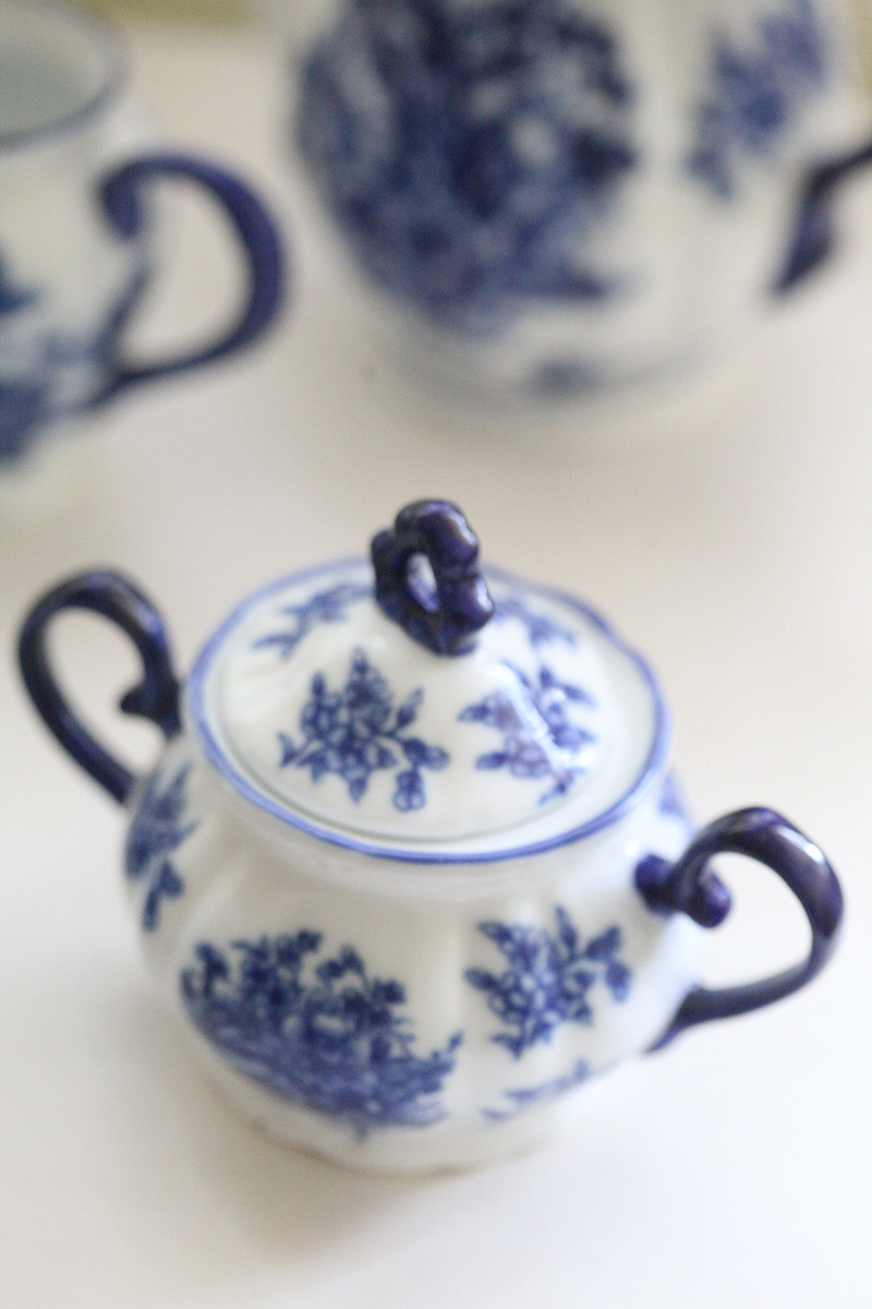 Blue and white style ceramic u - Korean Tea Set 评论和价格