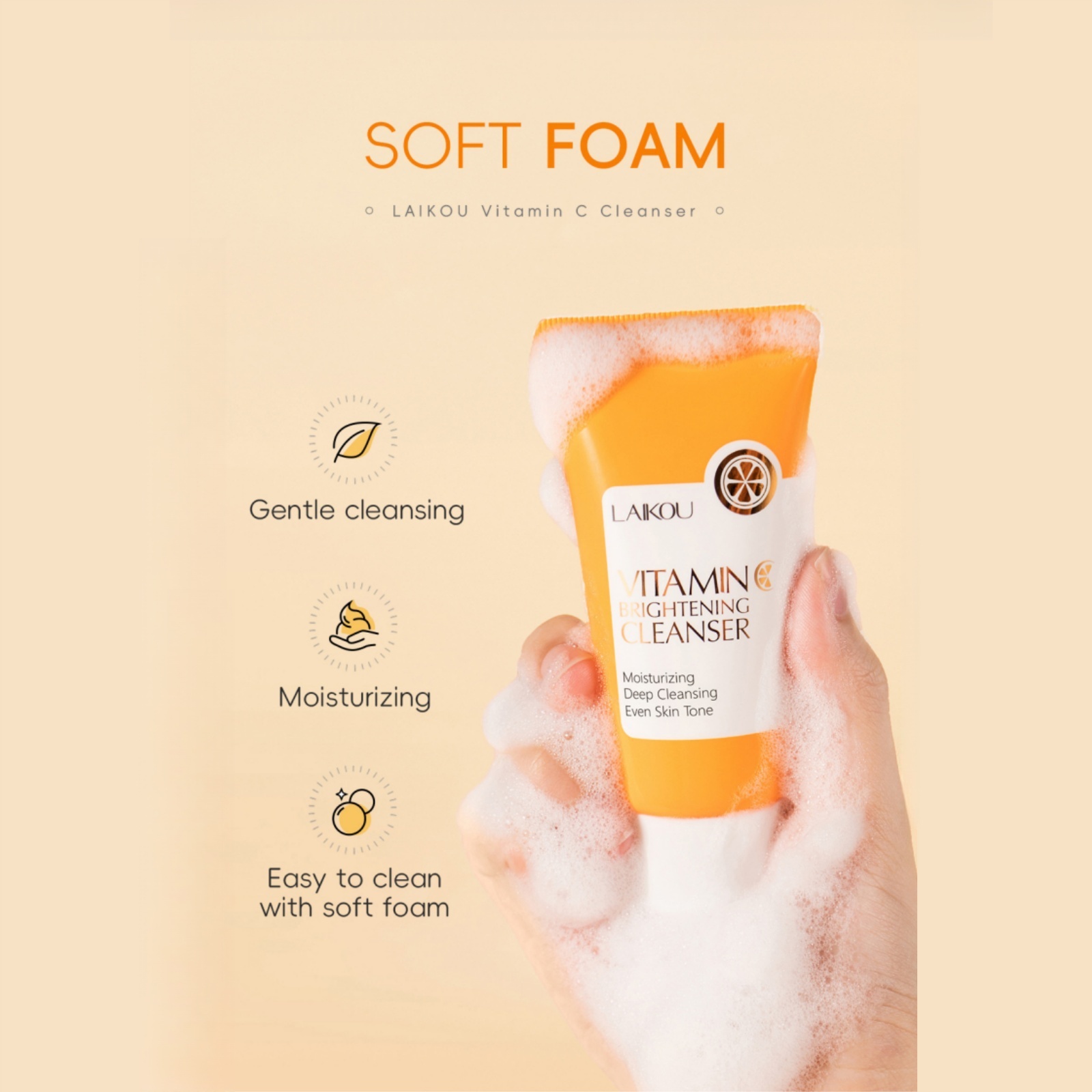 Vitamin C Facial Cleanser 50g  - Korean Lifestyle Products 评论和价格